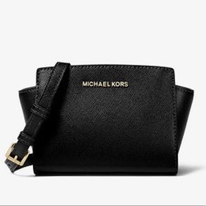 Selma Mini Saffiano Leather Crossbody